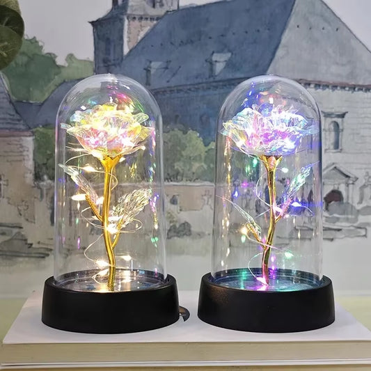 Rosellora™ LED Glass Rose Lamp